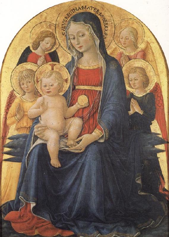 CAPORALI, Bartolomeo Madonna and Child with Angels